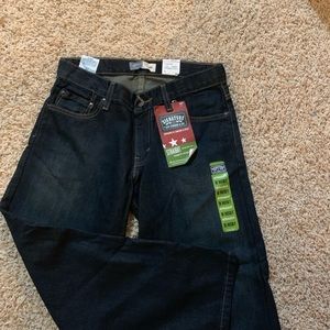 Boys size 10 husky deep blue black Levi’s jeans